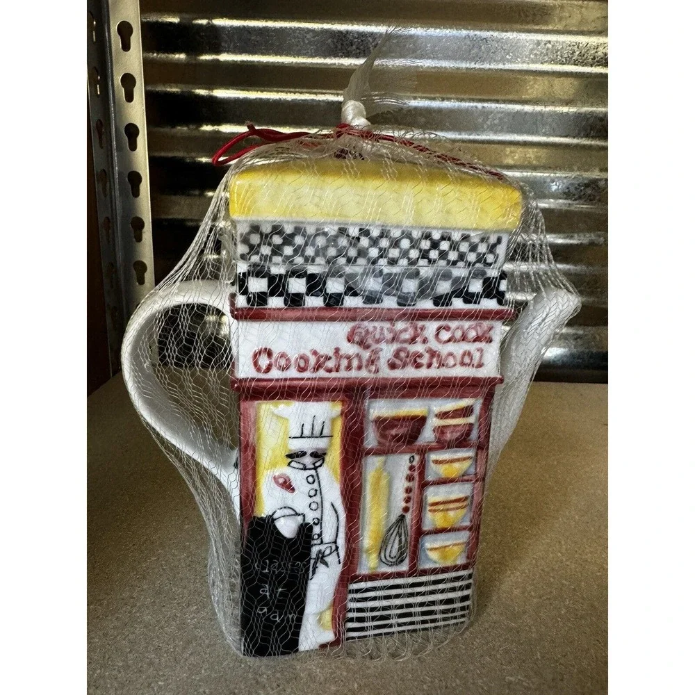 MSRF Inc Teapot Kitchen Clutter‎ Quick Cook Cooking School Ceramic Collectible